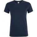 Bleu marine - Front - SOLS - T-shirt manches courtes REGENT - Femme