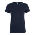 Bleu foncé - Front - SOLS - T-shirt manches courtes REGENT - Femme