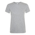 Gris chiné - Front - SOLS - T-shirt manches courtes REGENT - Femme