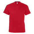 Rouge - Front - SOLS Victory - T-shirt à manches courtes et col en V - Homme