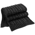 Noir - Front - Beechfield - Echarpe tricotée - Unisexe