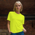 Jaune fluo - Side - AWDis - T-Shirt TRI-BLEND - Unisexe