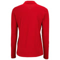 Rouge - Back - SOLS - Polo manches longues PERFECT - Femme