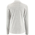 Gris clair - Back - SOLS - Polo manches longues PERFECT - Femme