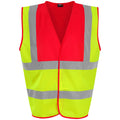 Jaune - rose - Front - PRO RTX - Gilet HIGH VISIBILITY - Adulte