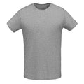 Gris chiné - Front - SOLS - T-shirt manches courtes MARTIN - Homme