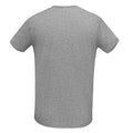 Gris chiné - Back - SOLS - T-shirt manches courtes MARTIN - Homme