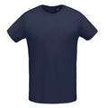 Bleu marine - Front - SOLS - T-shirt manches courtes MARTIN - Homme