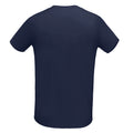 Bleu marine - Back - SOLS - T-shirt manches courtes MARTIN - Homme
