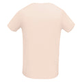 Rose pâle - Back - SOLS - T-shirt manches courtes MARTIN - Homme