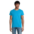 Bleu clair - Back - SOLS - T-shirt organique CRUSADER - Homme