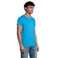 Bleu clair - Side - SOLS - T-shirt organique CRUSADER - Homme