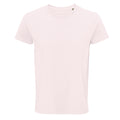 Rose pâle - Front - SOLS - T-shirt organique CRUSADER - Homme
