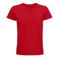 Rouge vif - Front - SOLS - T-shirt organique PIONEER - Adulte