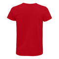 Rouge vif - Back - SOLS - T-shirt organique PIONEER - Adulte