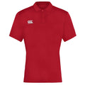 Rouge - Front - Canterbury - Polo CLUB DRY - Homme