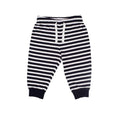 Bleu marine - Blanc À rayures - Front - Larkwood - Pantalon de détente - Bébé