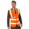 Orange fluo - Back - SAFE-GUARD by Result - Gilet haute visibilité EXECUTIVE - Adulte