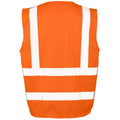 Orange fluo - Side - SAFE-GUARD by Result - Gilet haute visibilité EXECUTIVE - Adulte