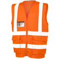 Orange fluo - Front - SAFE-GUARD by Result - Gilet haute visibilité EXECUTIVE - Adulte