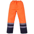 Orange - Bleu marine - Front - Yoko - Pantalon de pluie - Adulte