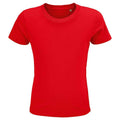 Rouge - Front - SOLS - T-shirt CRUSADER - Enfant