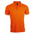 Orange - Front - SOLS - Polo manches courtes PRIME - Homme