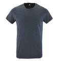 Bleu chiné - Front - SOLS - T-shirt REGENT - Homme