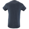 Bleu chiné - Back - SOLS - T-shirt REGENT - Homme
