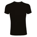 Noir - Front - SOLS Imperial - T-shirt à manches courtes et coupe ajustée - Homme