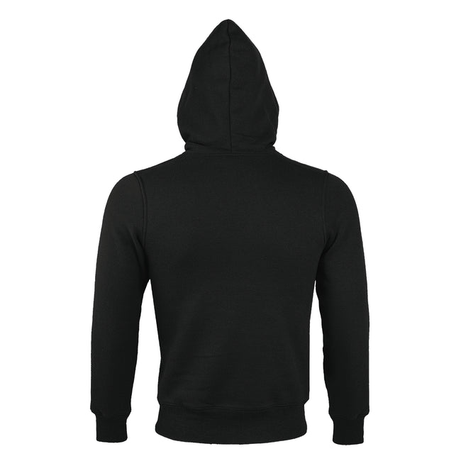 Noir - Side - SOLS Sherpa - Sweatshirt à capuche et fermeture zippée - Homme