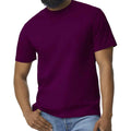 Pourpre - Side - Gildan - T-shirt - Homme