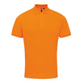 Orange néon - Front - Premier - Polo COOLCHECKER - Homme