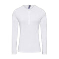 Blanc - Front - Premier - T-shirt LONG JOHN - Femme