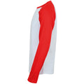 Blanc - Rouge - Back - Skinni Fit - T-shirt - Homme