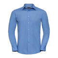 Bleu - Front - Russell Collection - Chemise - Homme