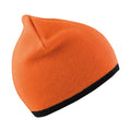 Orange vif - Noir - Front - Result - Bonnet - Adulte
