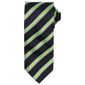 Noir - Vert clair - Front - Premier - Cravate - Homme
