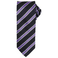 Noir - Violet - Front - Premier - Cravate - Homme