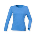 Bleu chiné - Front - SF - T-shirt FEEL GOOD - Femme