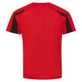 Rouge feu - Noir vif - Back - AWDis Cool - T-shirt - Homme