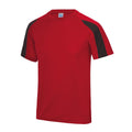 Rouge feu - Noir vif - Side - AWDis Cool - T-shirt - Homme