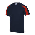 Bleu marine - Rouge feu - Side - AWDis Cool - T-shirt - Homme