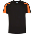 Noir vif - Orange vif - Front - AWDis Cool - T-shirt - Homme