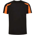 Noir vif - Orange vif - Back - AWDis Cool - T-shirt - Homme