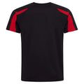 Noir vif - Rouge feu - Back - AWDis Cool - T-shirt - Homme