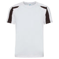 Blanc - Noir vif - Front - AWDis Cool - T-shirt - Homme