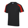 Noir vif - Rouge feu - Side - AWDis Cool - T-shirt - Homme