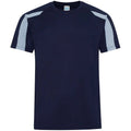 Bleu marine Oxford - Bleu ciel - Front - AWDis Cool - T-shirt - Homme