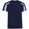 Bleu marine Oxford - Bleu ciel - Back - AWDis Cool - T-shirt - Homme